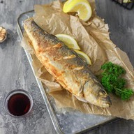 Сибас жареный Фото