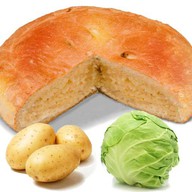 Пирог с капустой и картошкой Фото
