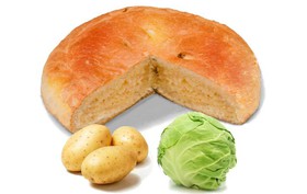 Пирог с капустой и картошкой - Фото