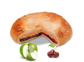 Пирог с яблоком и вишней - Фото