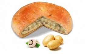 Пирог с картошкой и грибами - Фото