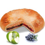 Пирог с яблоком и черникой Фото