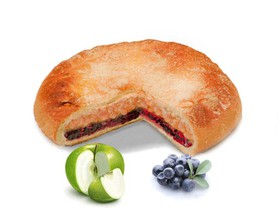 Пирог с яблоком и черникой - Фото