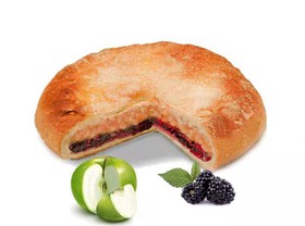 Постный пирог с яблоком и ежевикой - Фото