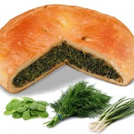 Пирог со шпинатом и зеленью Фото