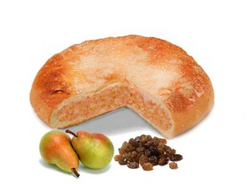 Пирог с грушей и изюмом - Фото
