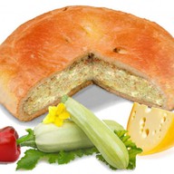 Пирог с кабачком, перцем и сыром Фото