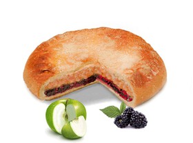 Пирог с яблоком и ежевикой - Фото