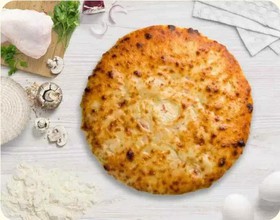 Пирог с курицей, сыром и грибами - Фото
