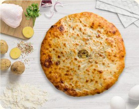 Пирог с курицей и картошкой - Фото