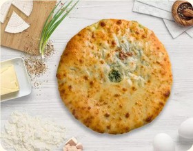 Пирог с сыром и зеленым луком - Фото