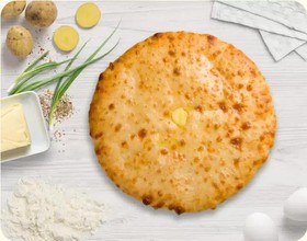 Пирог с картошкой и зеленым луком - Фото