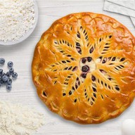 Пирог с творогом и черникой (сдобное тес Фото