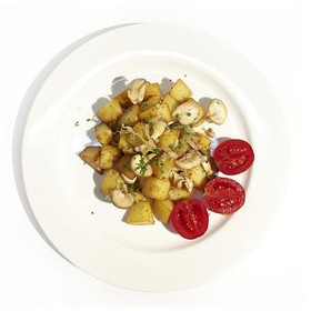 Картофель жареный с грибами - Фото