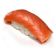 Копченый лосось суши Фото