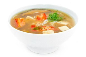 Суп крабовый с тофу - Фото