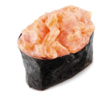 Суши острые с лососем Фото