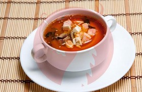 Суп крабовый с тофу - Фото
