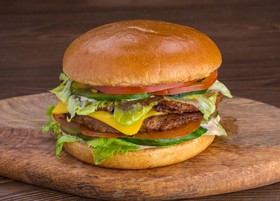 Чизбургер с куриной котлетой XXL - Фото