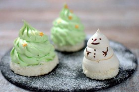 Новогодний лес из меренги - Фото