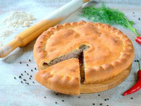 Осетинский пирог с картошкой и грибами - Фото