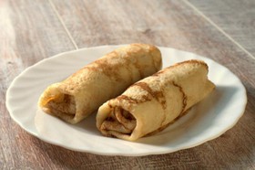 Блинчики с ореховой начинкой - Фото