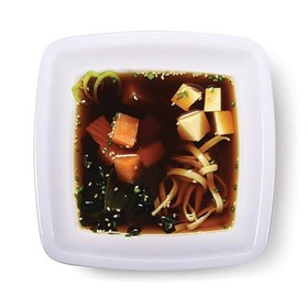 Мисо суп с лососем и лапшой удон - Фото