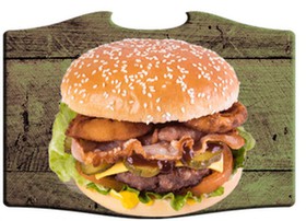 Чизбургер с беконом барбекю - Фото
