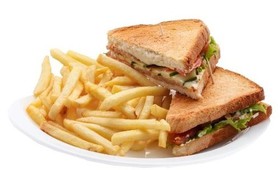 Сэндвичи + картофель фри - Фото