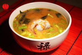 Мисо-суп с креветками - Фото