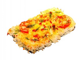 Суши пицца с лососем - Фото