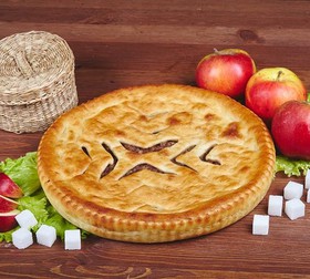 Пирог с яблоками (постный) - Фото