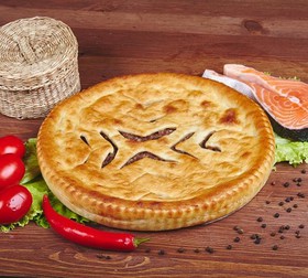 Осетинский пирог с сёмгой - Фото