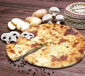 Пирог с картошкой и грибами (постный) - Фото