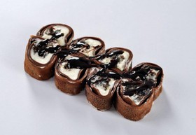 Шоколадный ролл ореховый - Фото