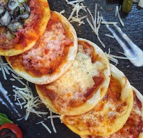 Ветчина и грибы Pizza Mini х2 - Фото