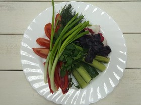 Овощи свежие вприкуску - Фото
