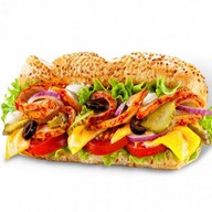 Сэндвич с бужениной и шампиньонами Фото