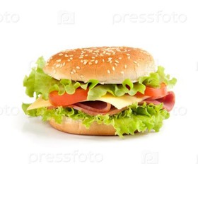 Сэндвич с ветчиной и сыром burger - Фото