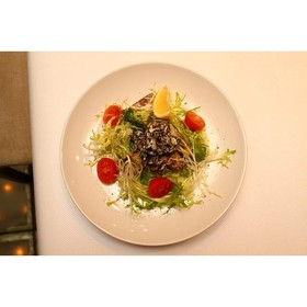 Салат с языком и грибами орешника - Фото