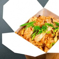 Паназиатский рис с морепродуктами Фото