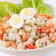 Салат с креветками Фото