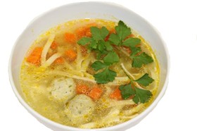 Суп-лапша с фрикадельками - Фото