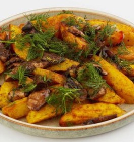 Картофель жареный с грибами - Фото