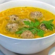 Суп-лапша домашняя с фрикадельками Фото
