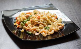Рис тепаньяки с морепродуктами - Фото