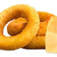 Луковые кольца пармезан и чеснок Фото