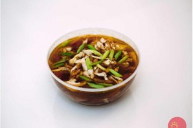 Острый суп со свининой (Тондзиру) - Фото