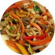 Вок Удон с курицей терияки Фото