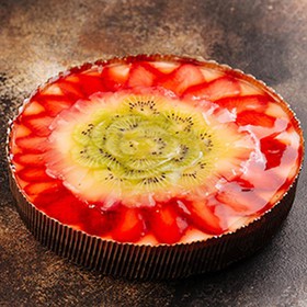 Австрийский пирог ананас-клубника - Фото
